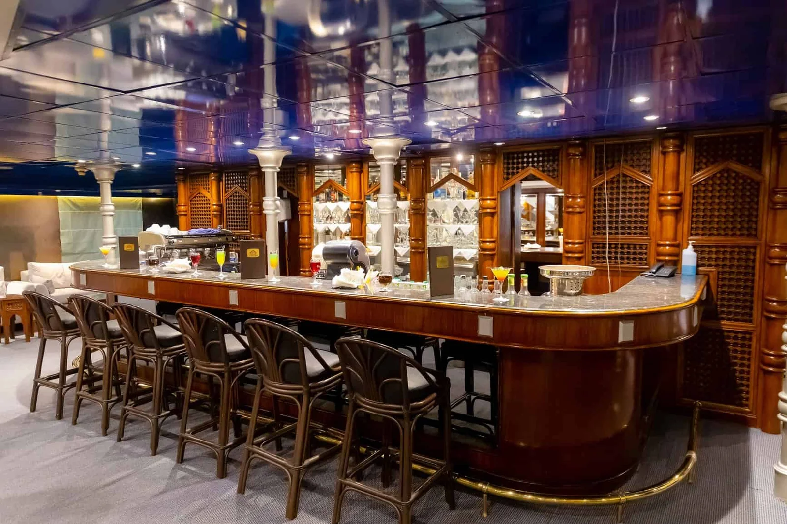 Lounge aboard the MS Champollion II Nile Cruise Nile cruise
